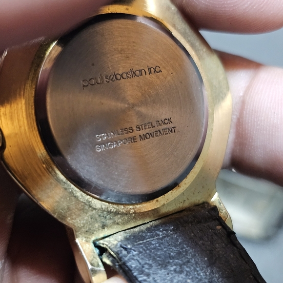 Lot Of 2 Paul Sebastian Unisex Quartz Watch For Parts Or Repair Untested - Picture 3 of 5